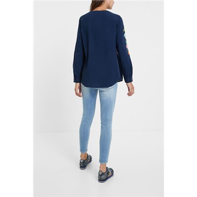 Blusa cremallera floral