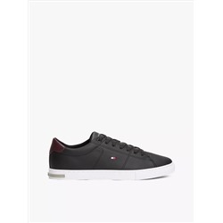 Low Cut Logo Leather Mix Sneaker