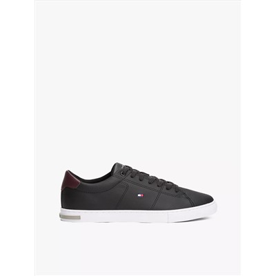 Low Cut Logo Leather Mix Sneaker