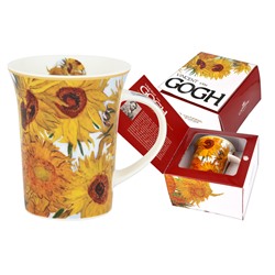 Кружка, 350 мл, фарфор N, оранжевая, Подсолнухи, Van Gogh, 56889