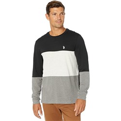 U.S. POLO ASSN. Long Sleeve Color-Block Tee
