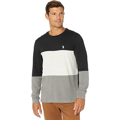 U.S. POLO ASSN. Long Sleeve Color-Block Tee