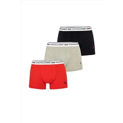 Erkek Kırmızı 3'lü Boxer