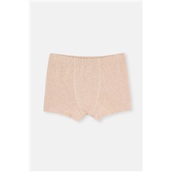 Dagi Bej Melanj - Kahve Melanj 2'Li Erkek Çocuk Pamuk Boxer 23SB28154TA_665