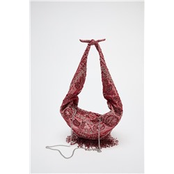 BEADED WOVEN BAG