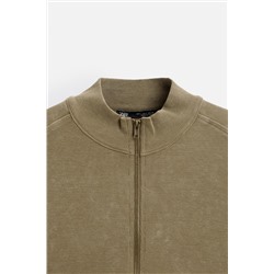 SUDADERA CREMALLERA LAVADA