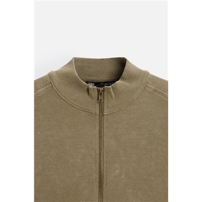 SUDADERA CREMALLERA LAVADA