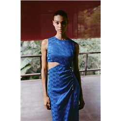 JACQUARD MIDI DRESS