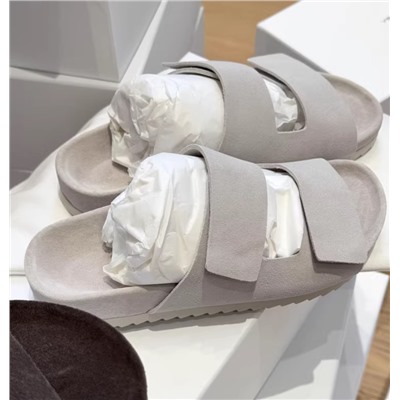 Новые повседневные замшевые тапочки Birkenstoc*k удобные (натуральная замша)