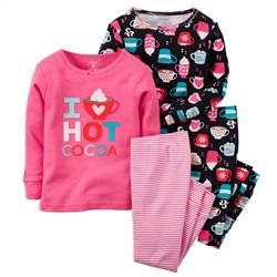 4-Piece Snug Fit Cotton PJs
