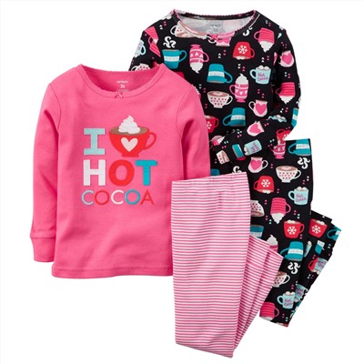 4-Piece Snug Fit Cotton PJs