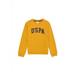 Erkek Çocuk Hardal Basic Sweatshirt