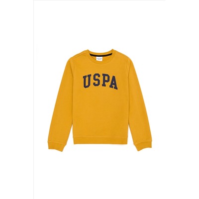 Erkek Çocuk Hardal Basic Sweatshirt