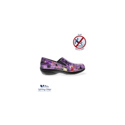 Spring Step Women's Professional Purple Multi Floral Ferrara Shoe