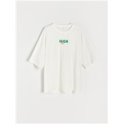 Oversize-T-Shirt mit Stickerei