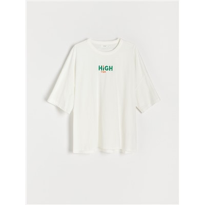 Oversize-T-Shirt mit Stickerei