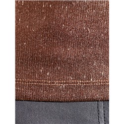 Футболка облегающая из хлопка в рубчик с V вырезом и матовым покрытием металлик