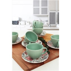 Keramika Manolya Çay Takımı 12 Parça 6 Kişilik - 18235 TC048012F14MAJ66D00MATT300