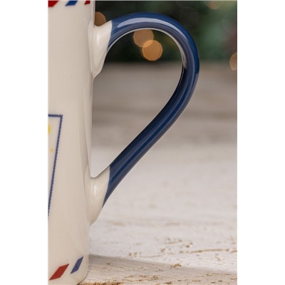 Reve Lucien Kupa - Beyaz/Mavi - 280 ml