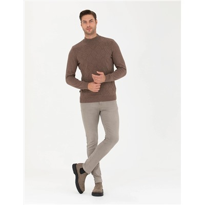 Camel Melanj Slim Fit Kazak