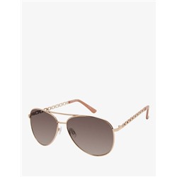LADIES METAL CHAIN AVIATOR SUNGLASSES