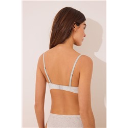 Sujetador push up GORGEOUS liso gris