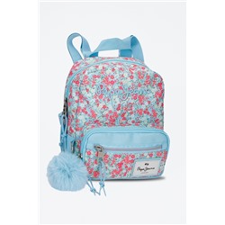 Mochila Aide Celeste y rosa