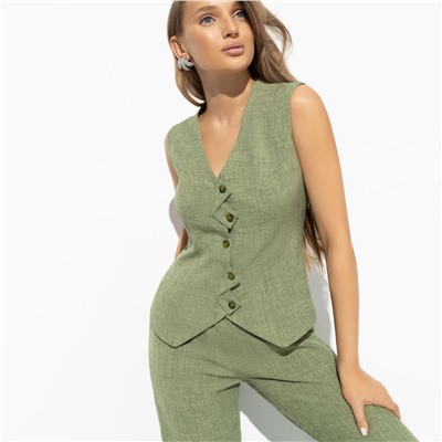 Жилет, Стильная львица (green)