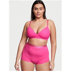 VICTORIA'S SECRET Logo Pointelle High-Waist Shortie Panty