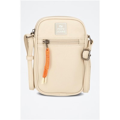 Bandolera Bea Beige y naranja