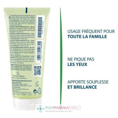 Ducray Extra-Doux Shampooing Dermo-Protecteur Usage Fréquent 100ml