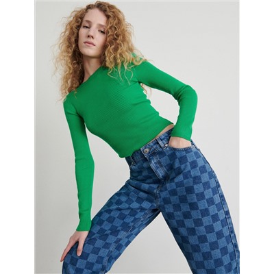 Bluse mit gesprenkelter Textur