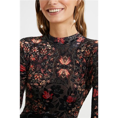 Body slim floral 100% Lyocell