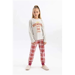 Defacto Kız Çocuk Harry Potter Uzun Kollu Pijama Takımı B1260A8GR379