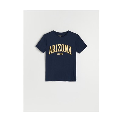Baumwoll-T-Shirt mit Aufschrift