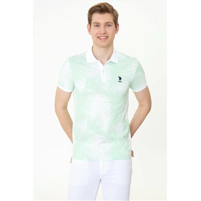 Erkek Mint Polo Yaka Tişört