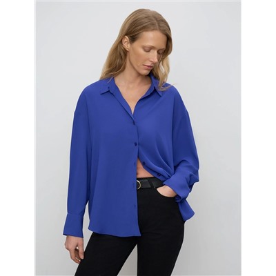 Рубашка из 100% рами, B2973/cobalt