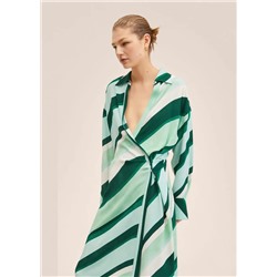 Vestido estampado rayas -  Mujer | MANGO OUTLET España