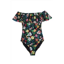 DEEP BEACH Volanlı Çiçekli Mayo Db20025m DB20025M