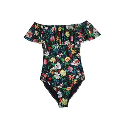 DEEP BEACH Volanlı Çiçekli Mayo Db20025m DB20025M