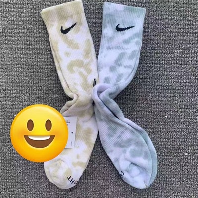 Носки с махрой в расцветке тай-дай  NIK*E