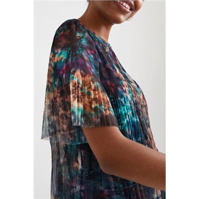 Camiseta rejilla tie-dye