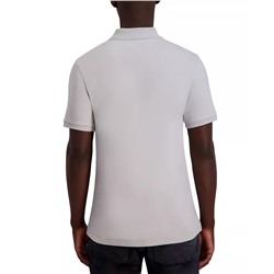 KARL LAGERFELD PARIS Men's Slim Fit Short Sleeve Signature Logo Polo Shirt