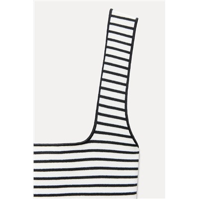 STRETCH KNIT MIDI DRESS
