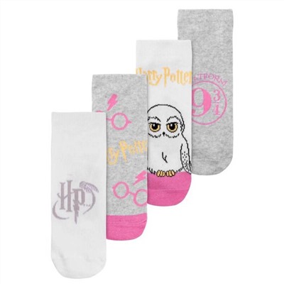 Harry Potter "Hedwig Mix" Damen Sneaker Socken 4 Paar 013331