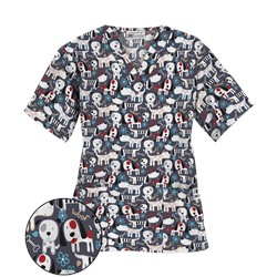 UA Puppy Love Granite Scrub Top