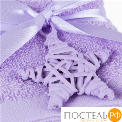 Подарочное полотенце Arya 30X30 4 Пр. Poly Лиловый