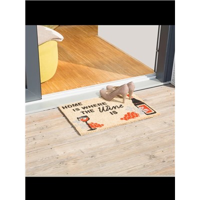 Fußmatte Wine in Natur - (B)60 x (T)40 cm