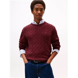 Cable Knit Crewneck Sweater
