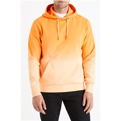 Sudadera dip-dye Naranja y salmón